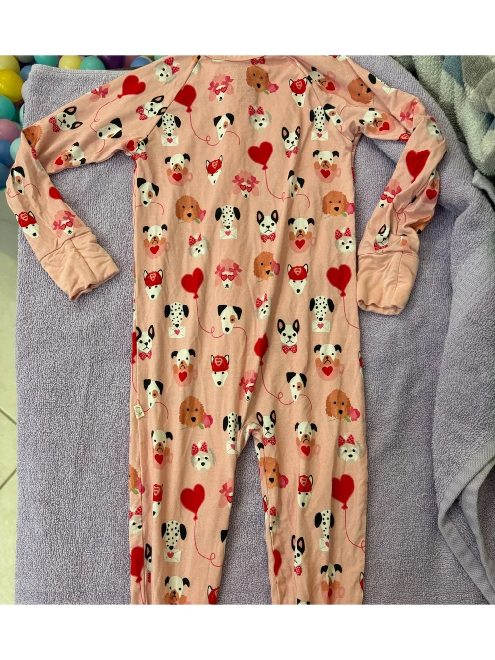 Puppy love zip pajama